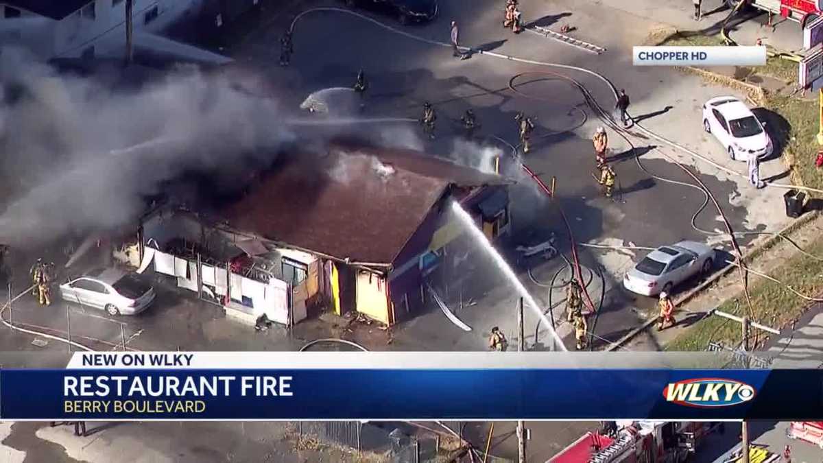 Look at this video: South Louisville restaurant destroyed by fire