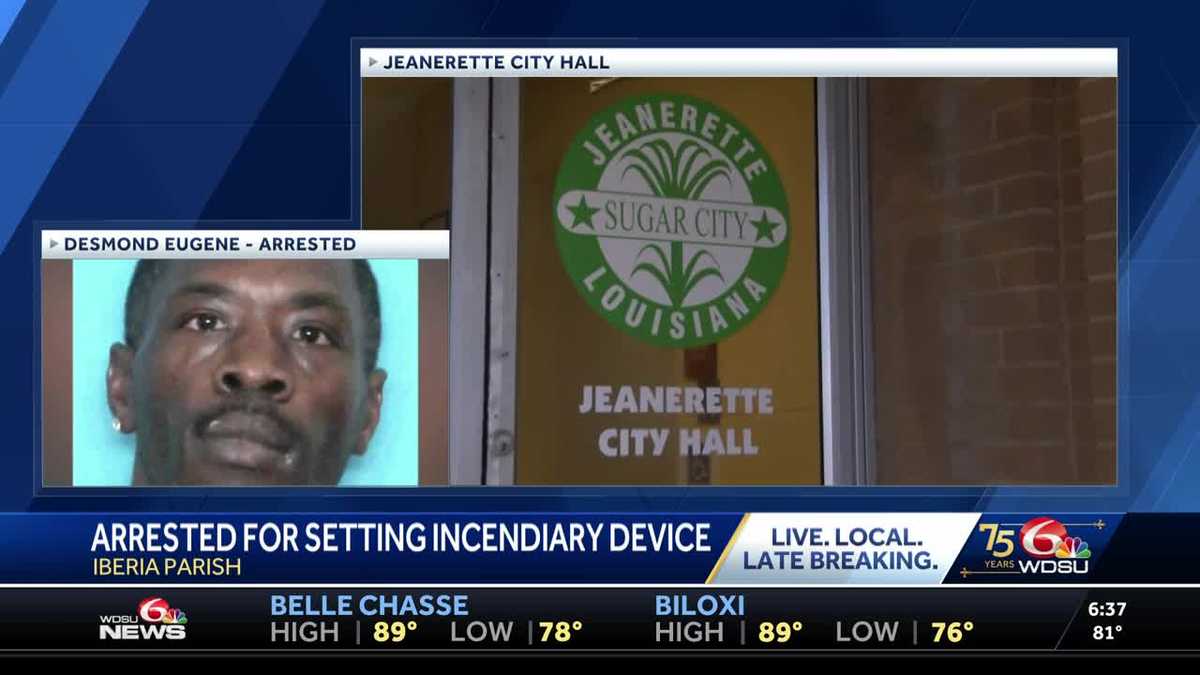Louisiana man accused of leaving device at Jeanerette City Hall