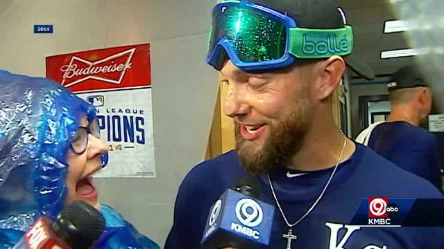 Flashback: KMBC's Karen Kornacki in locker room celebration with 2014 Royals - Vimarsana News