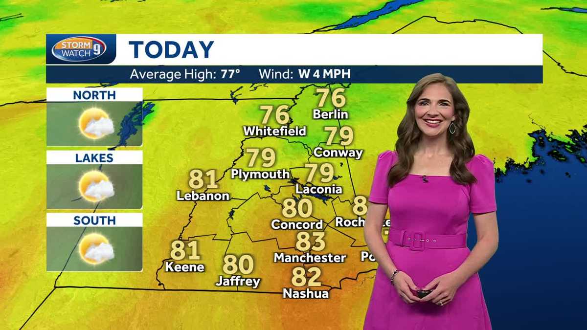 NH forecast video Sunshine and temperatures jump up on Sunday