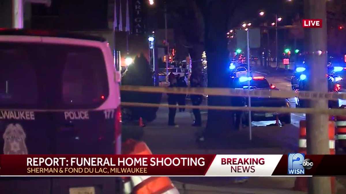 Police investigate shooting near Milwaukee funeral home