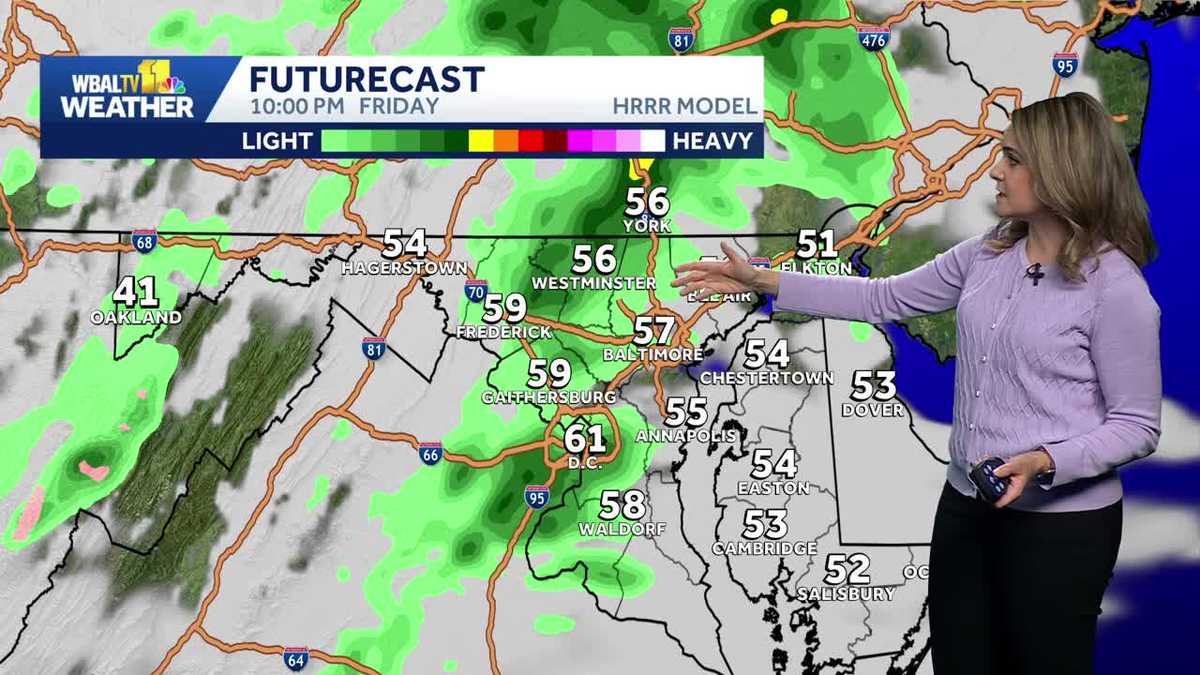 Baltimore Weather: Showers possible Friday