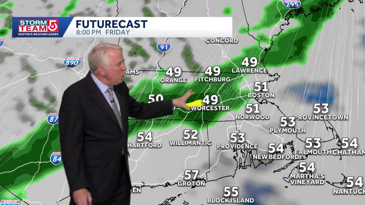 Video: Cold night ahead with chance of showers this weekend