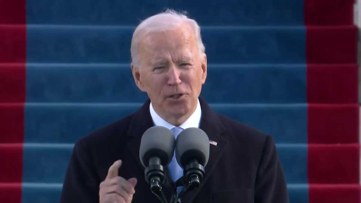 President Biden calls for unity in inaugural address