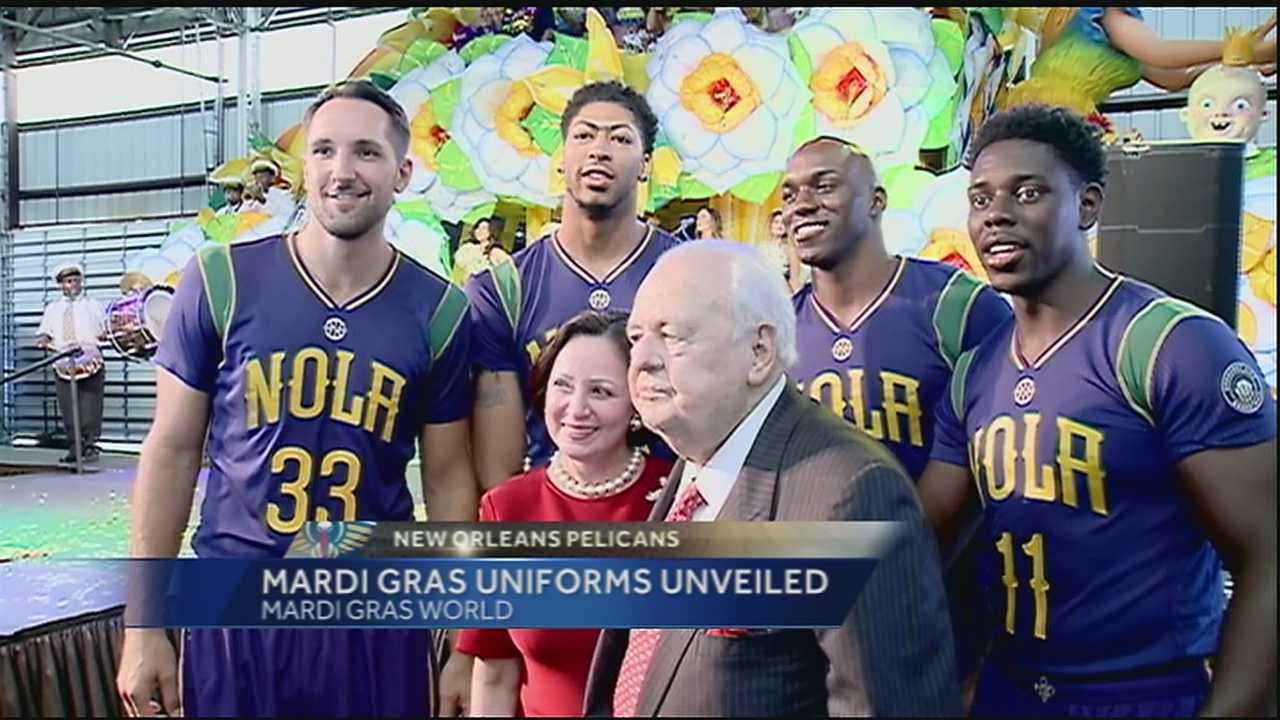 Pelicans mardi on sale gras jersey