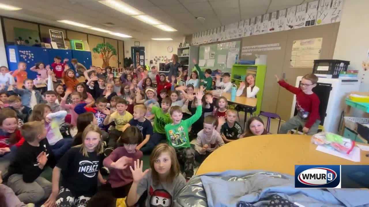 WMUR's Kevin Skarupa Visits Bow Elementary