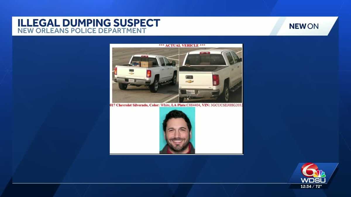 New Orleans illegal dumping case: Man sought for questioning - WDSU