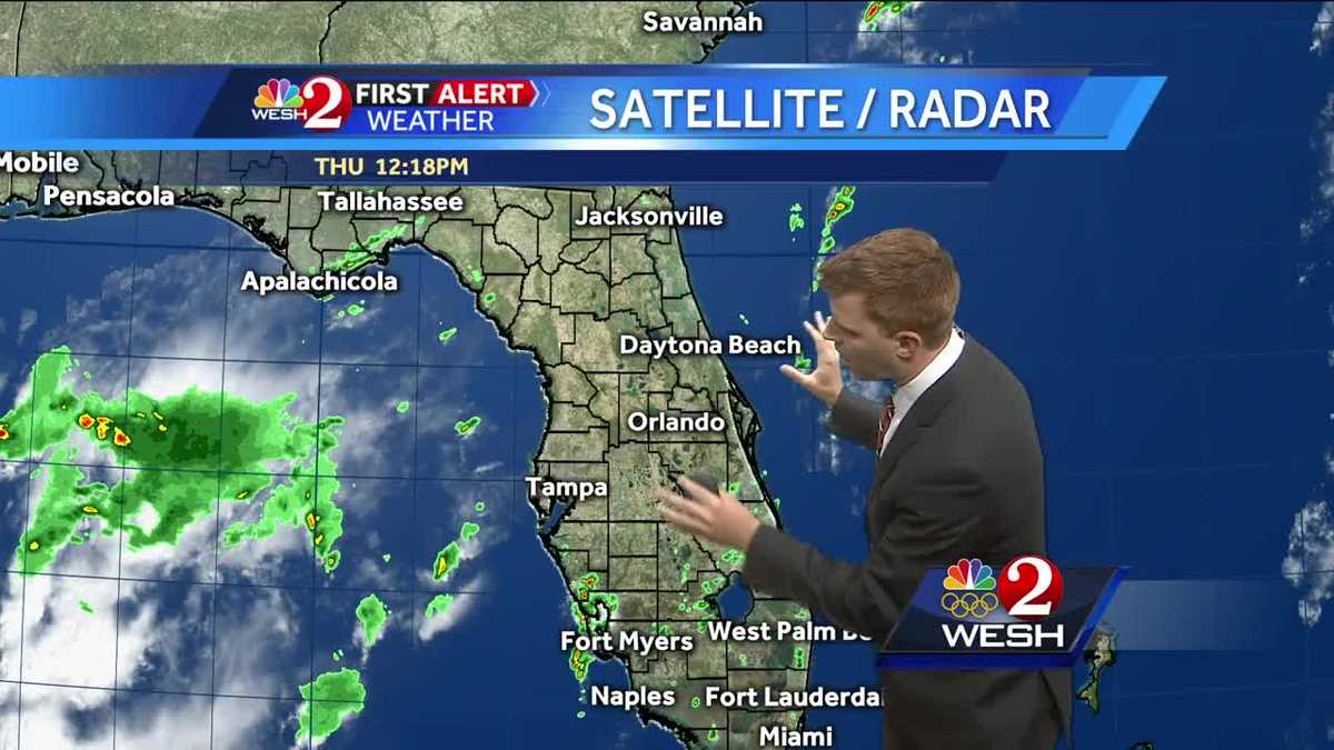 Scattered storms to push through Central Florida Thursday evening