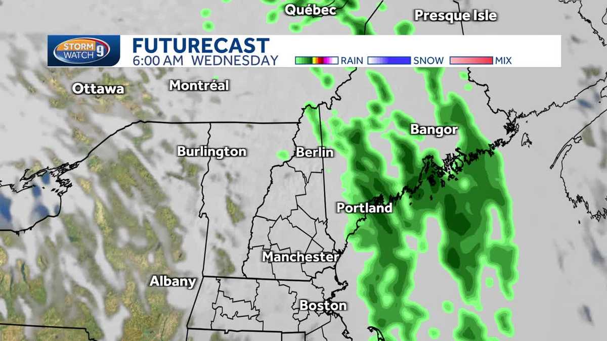 New Hampshire hourly weather: Timeline for overnight rain