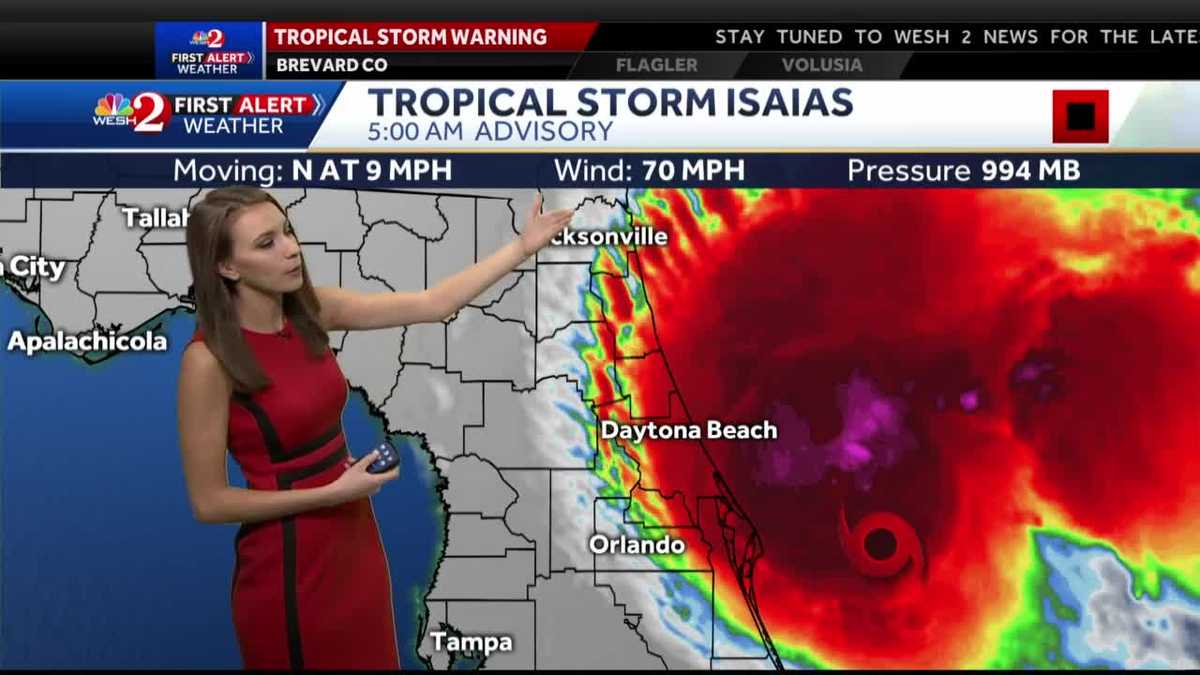 Isaias expected to become hurricane as it pulls away from Florida
