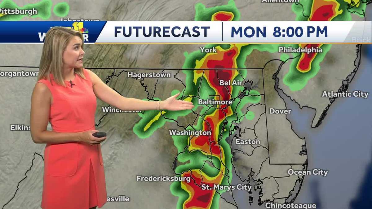 Severe thunderstorms to bring heavy rains, winds Monday