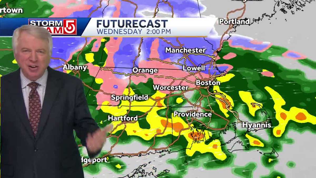 Mass. to see heavy rain, some snow during midweek nor'easter