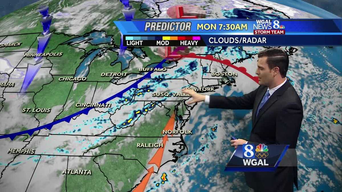 Mild with showers the next couple of days