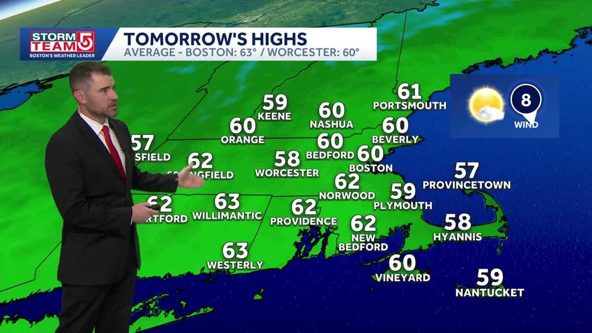 Video: Mostly sunny Thursday before cold, rainy front settles in - WCVB