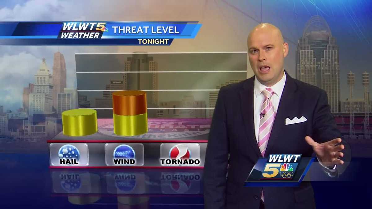 Strong storms possible late this evening
