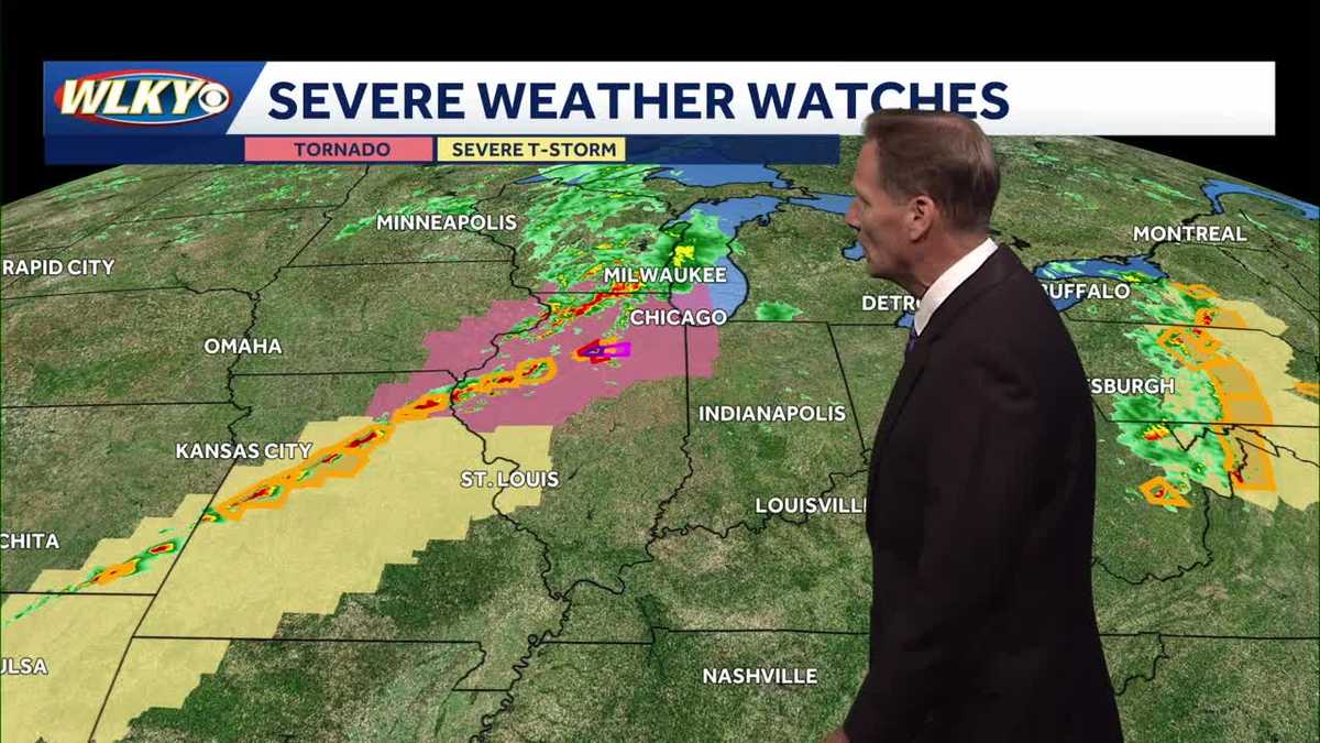 Few showers & storms overnight, then less humid