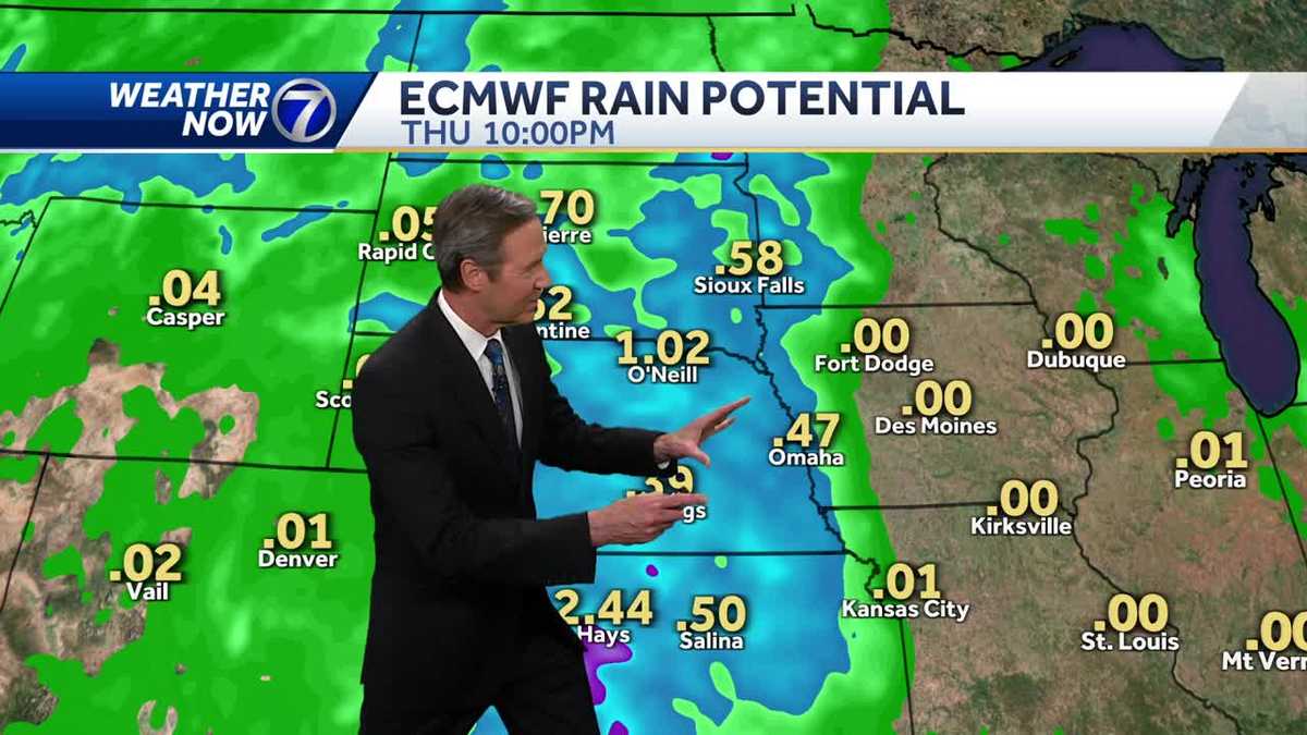 Rain chances ahead May 28 Omaha