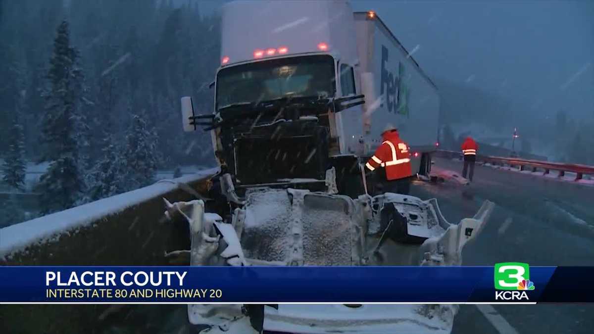 Eastbound I-80 reopens after big rig crash