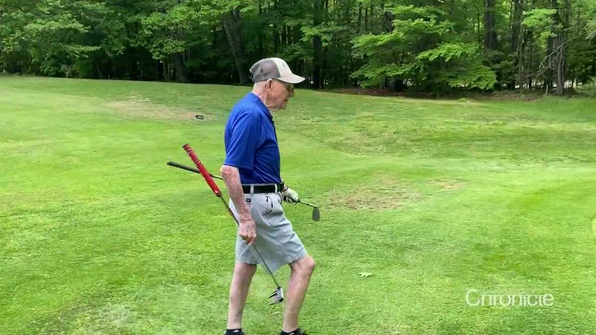 At 102 years old, golfing legend Floyd Severance still teeing it up