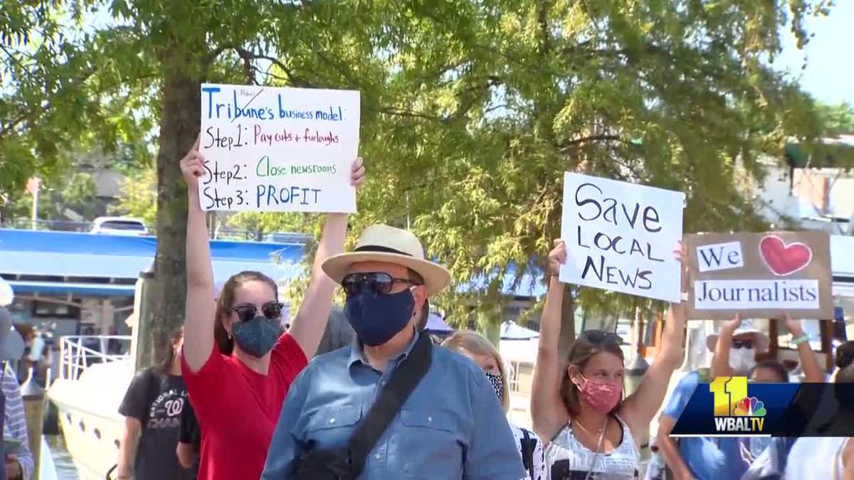 Reporters, community rally against closing of newspapers' newsrooms
