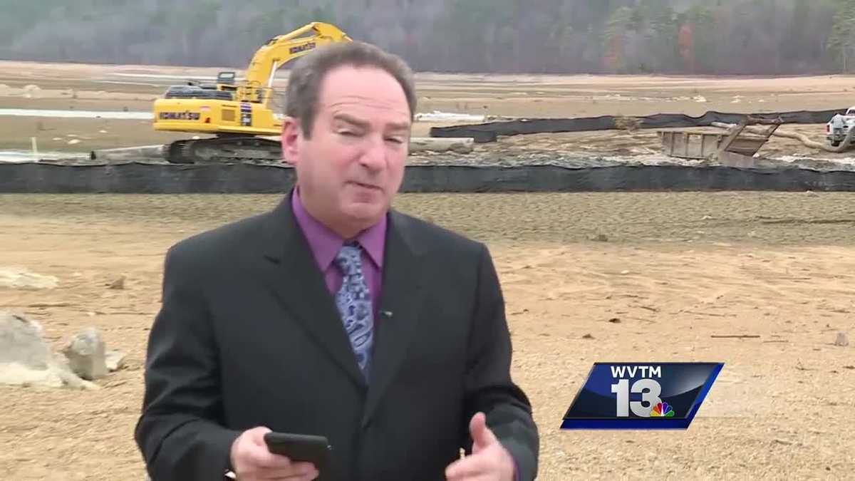 Low levels at Lake Purdy help project