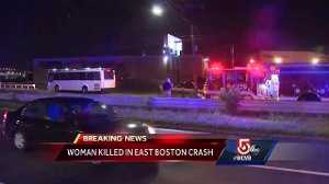 Woman killed in East Boston crash