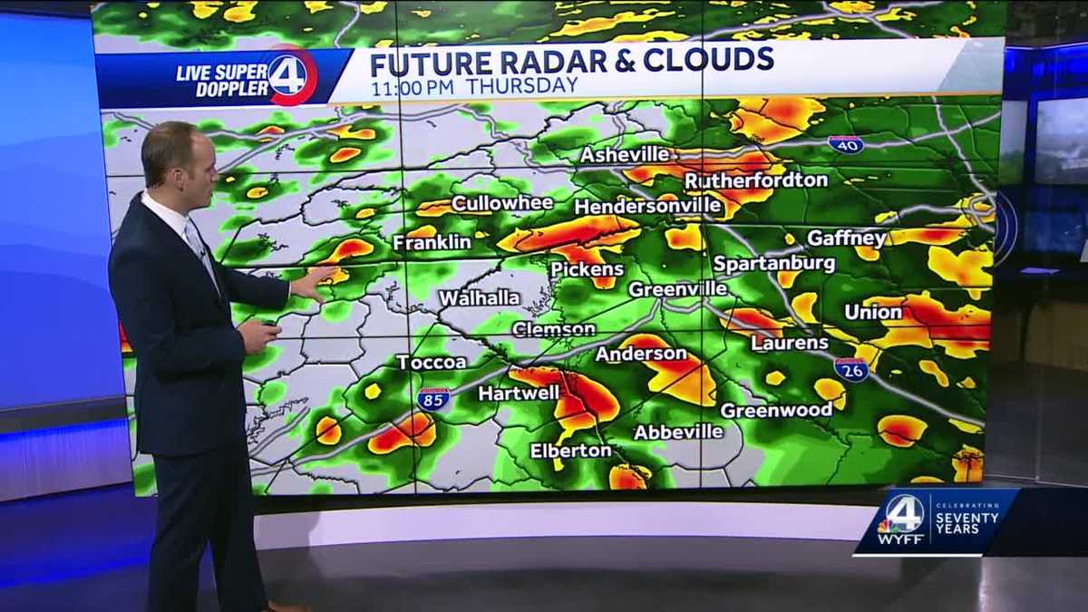 South Carolina forecast Rain and storm timing