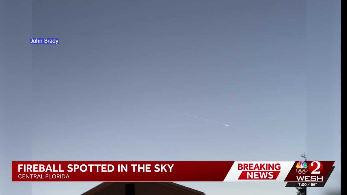 Mysterious 'fireball' spotted in the sky across Central Florida