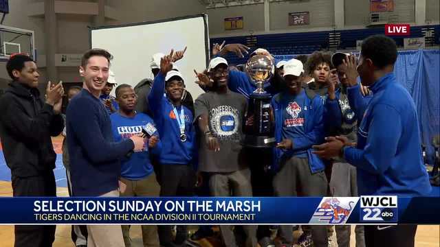 The Tigers are dancing! See the Savannah State Men's Basketball Selection Sunday watch party reaction