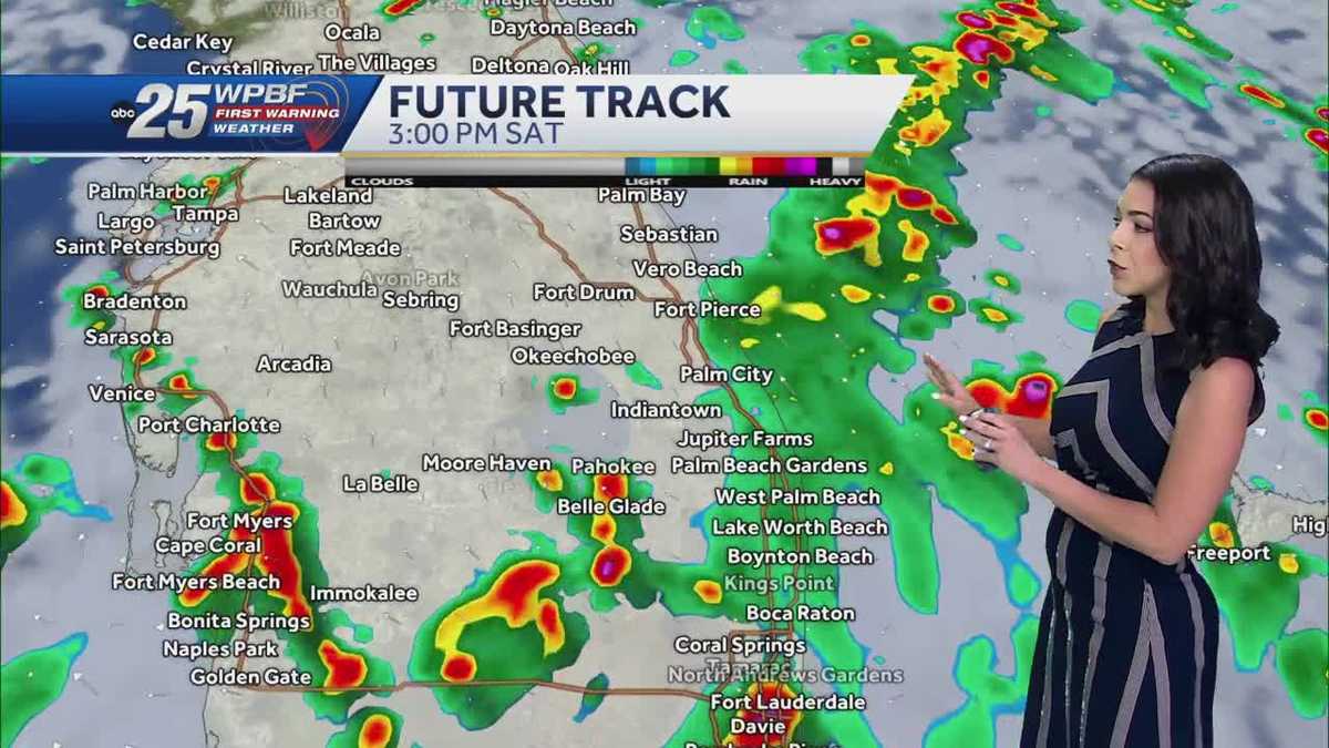 Unsettled weather this weekend across South Florida