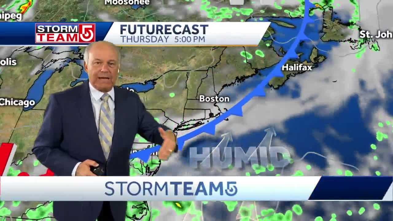 Video: Cooler, Less Humid Air Working Its Way Into Region