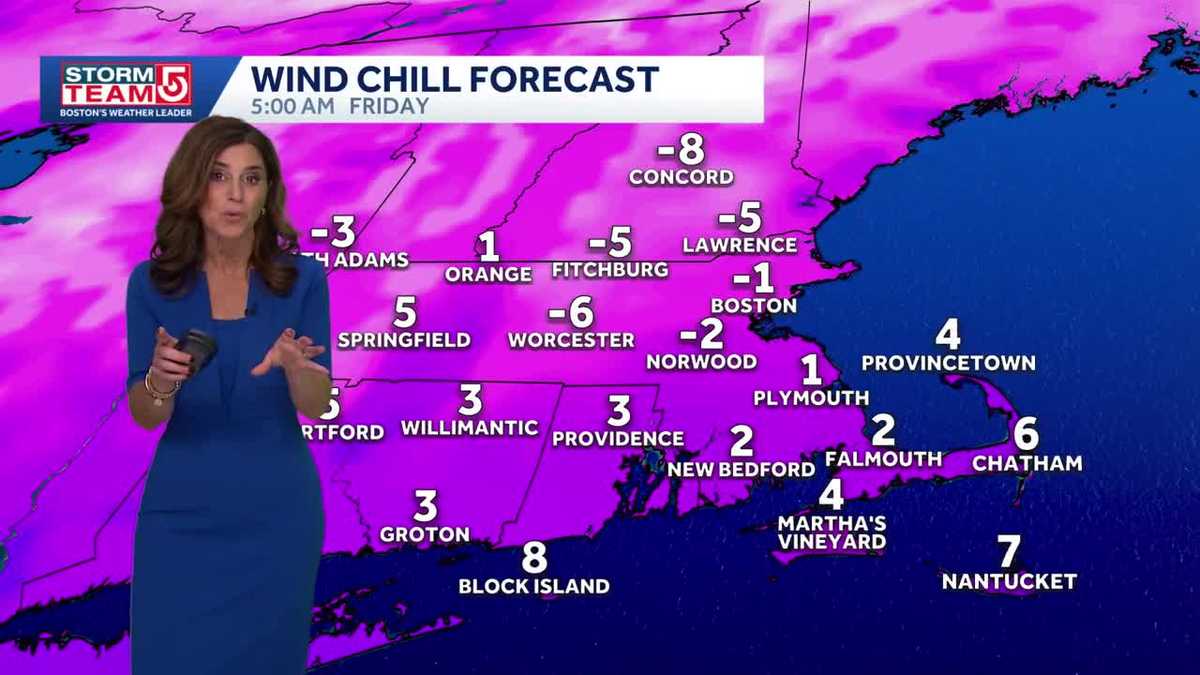 Video: Bitter cold with wind chill near zero