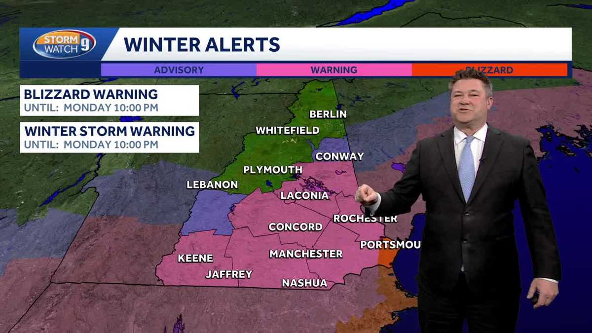 Blizzard Warning will go into effect later today