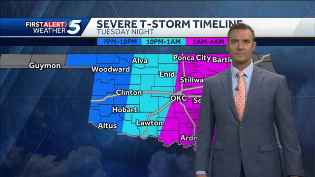 TIMELINE: Severe storms tonight late Tuesday in Oklahoma - Vimarsana News