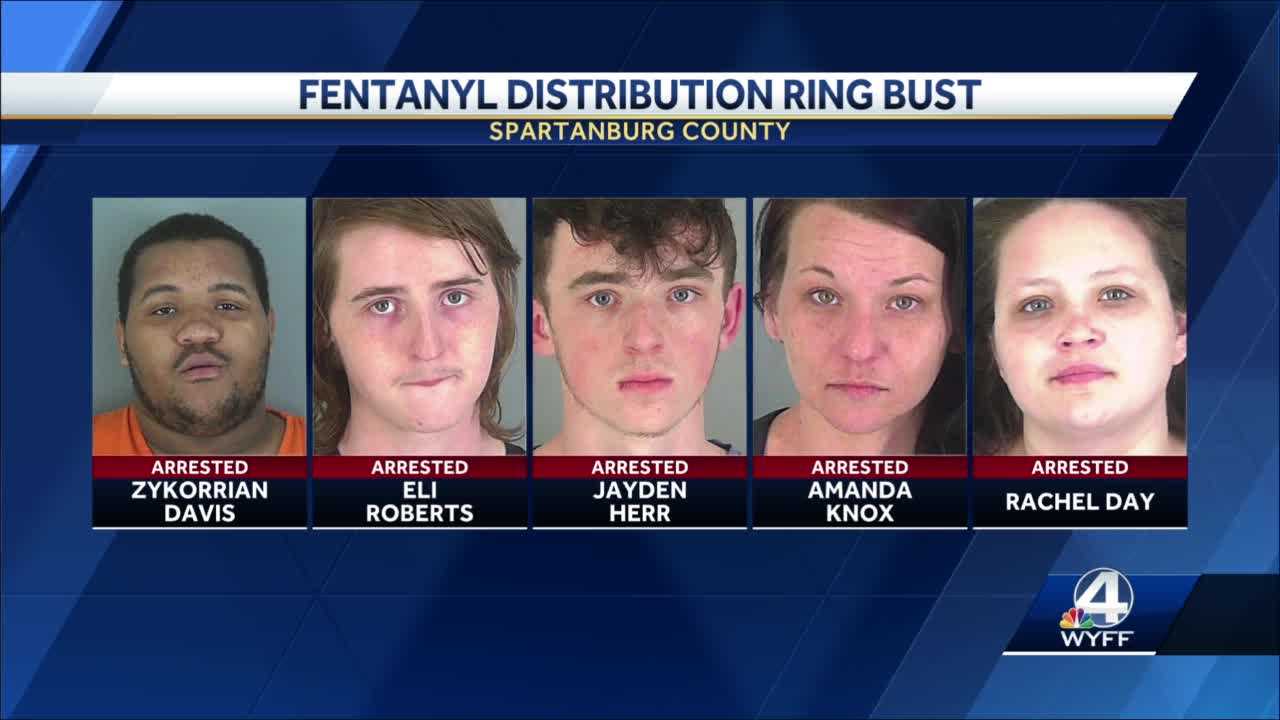 Spartanburg: Five People Arrested Fentanyl Ring In Spartanburg