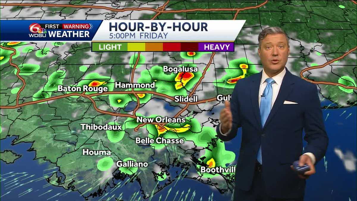New orleans weather forecast high temp when will it rain how hot