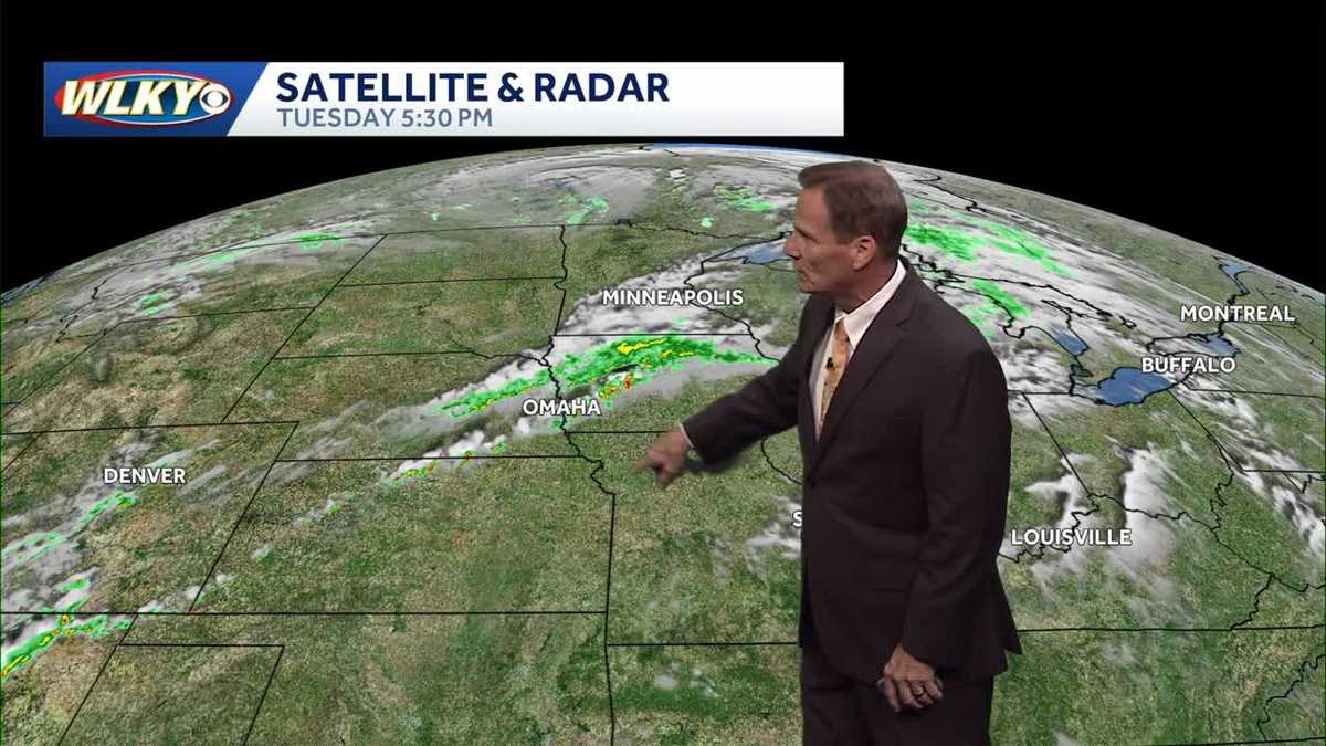 Heat building for Wednesday followed by storm chances