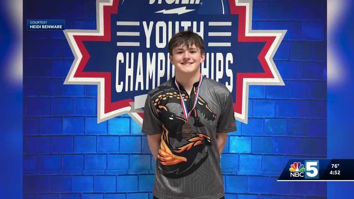 New York native Maxwell Benware striking gold in the bowling alley