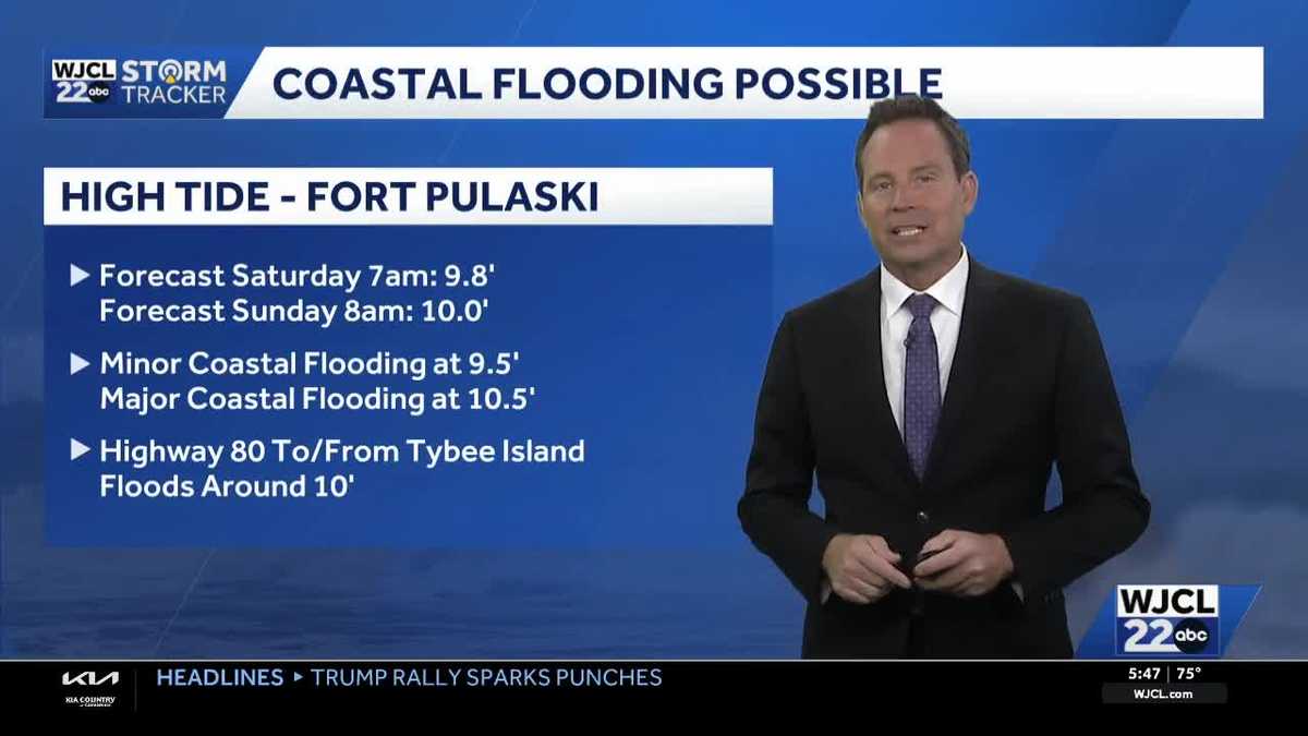 Savannah: Tracking gusty winds, coastal flooding - WJCL