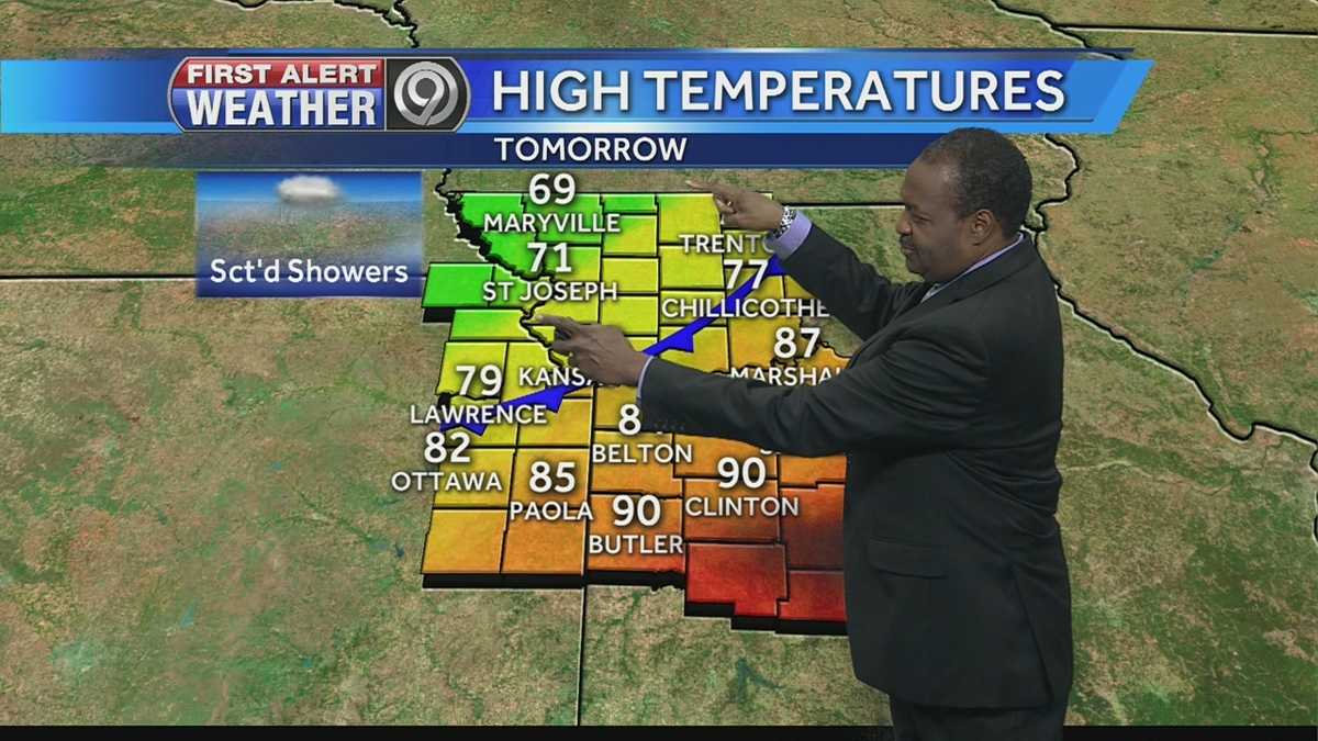 Cold front will bring cooler temps, rain chances Friday