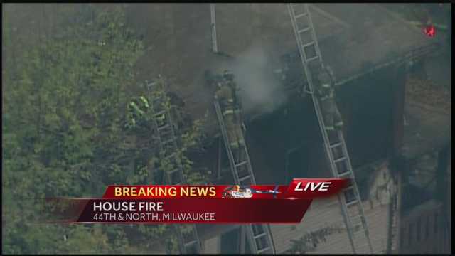 House catches fire near 44th and North