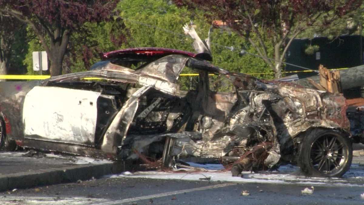 Car slams into utility pole in serious East Boston crash