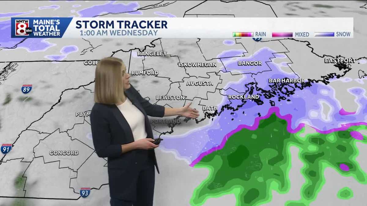 Rain, snow, and ice Wednesday