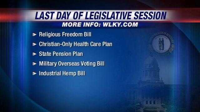 Lawmakers reconvene for last day of the session