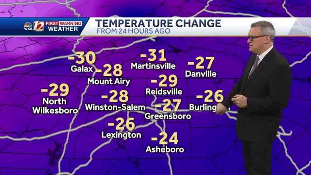 WATCH: NC temps crash back down to reality Thursday - Vimarsana News