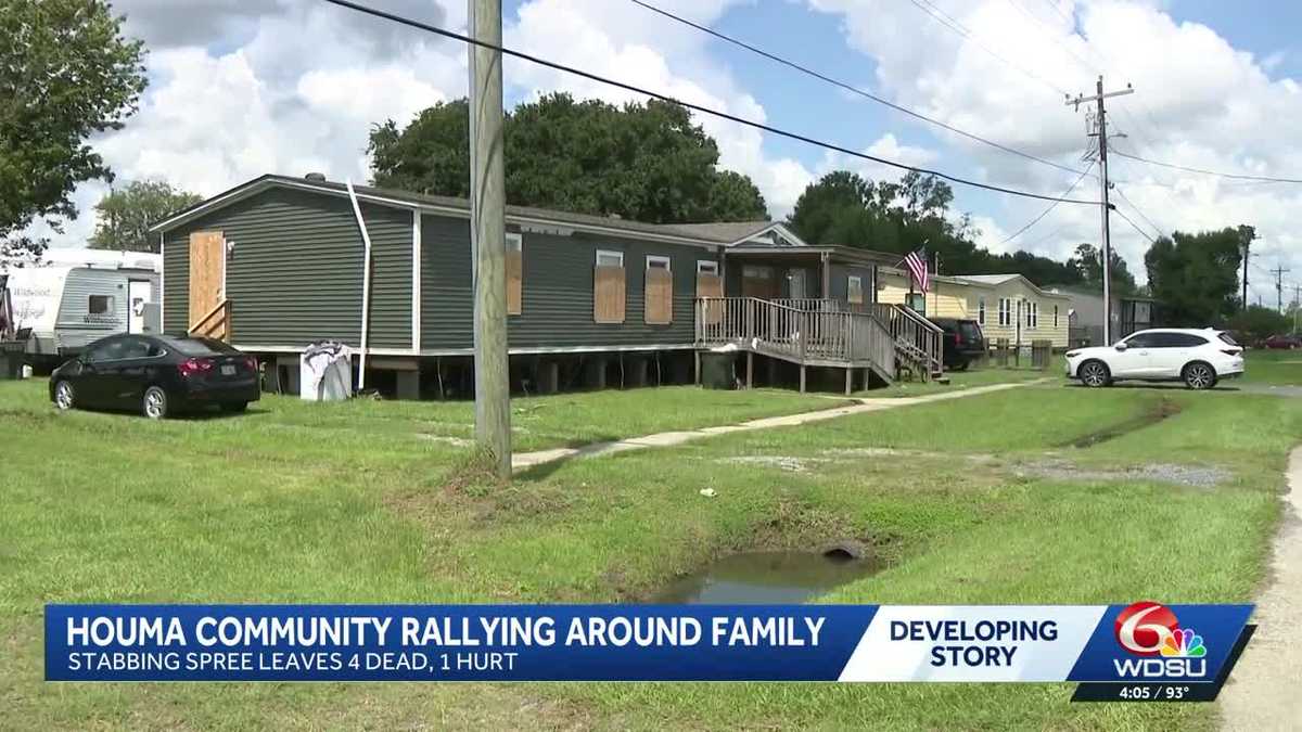 Houma community rallying around family following deadly stabbing spree