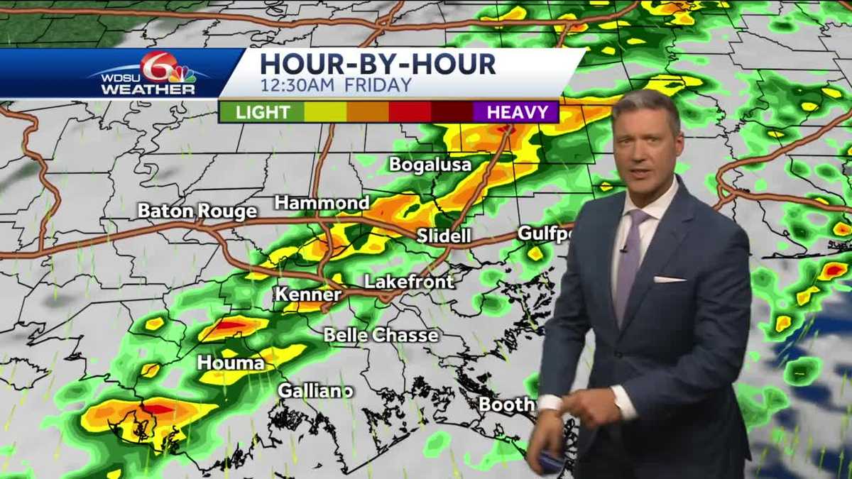 New Orleans severe storms Thursday