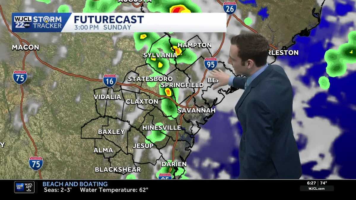 Isolated showers & thunderstorms possible across Southeast Georgia and ...