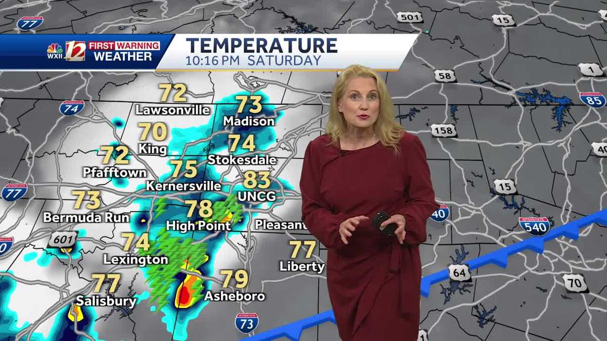 Severe Storm Risk Sunday, Tropical Impacts in North Carolina - WXII