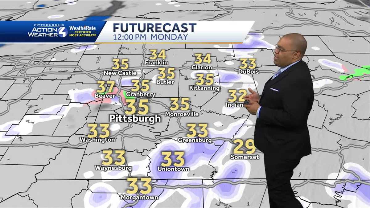 Rain and snow showers to start the new year